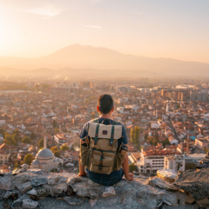 Solo backpackers
